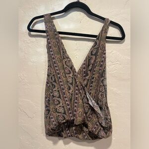 FREE PEOPLE Paisley Crop Top